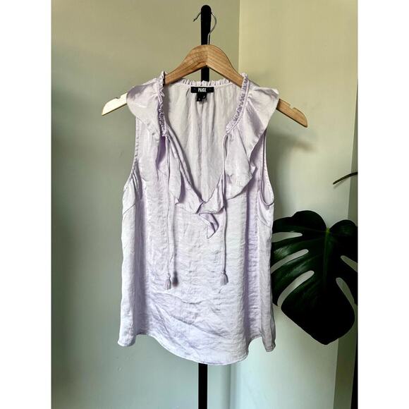 Paige Split‎ Neck Ruffle Top - Picture 2 of 6